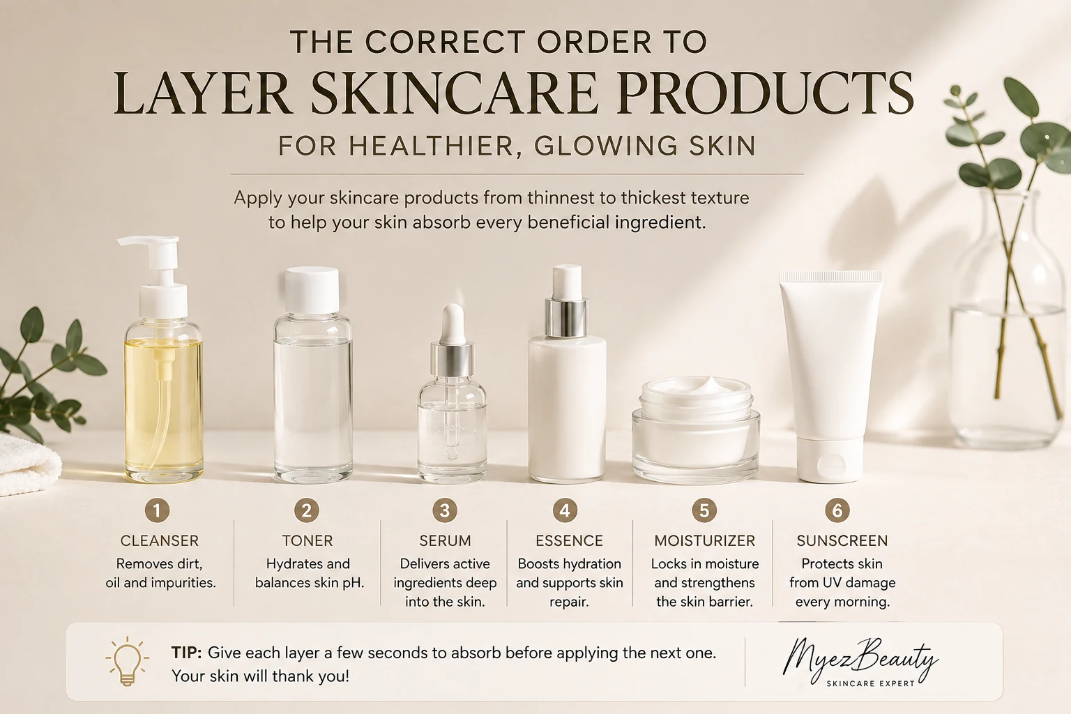 How to Layer Skincare Products in the Correct Order
