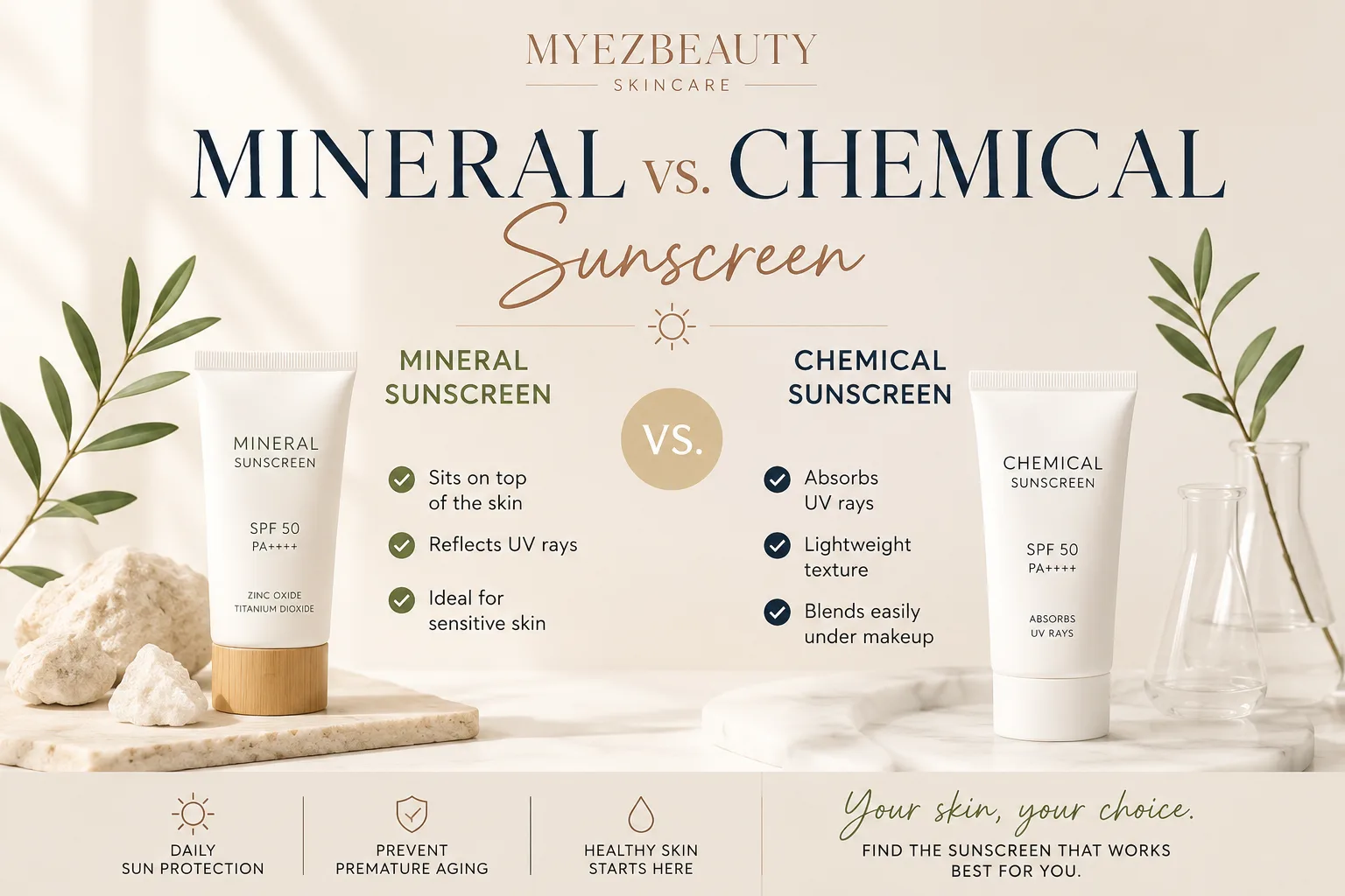 Mineral vs. Chemical Sunscreen: Which Is Better for Your Skin?